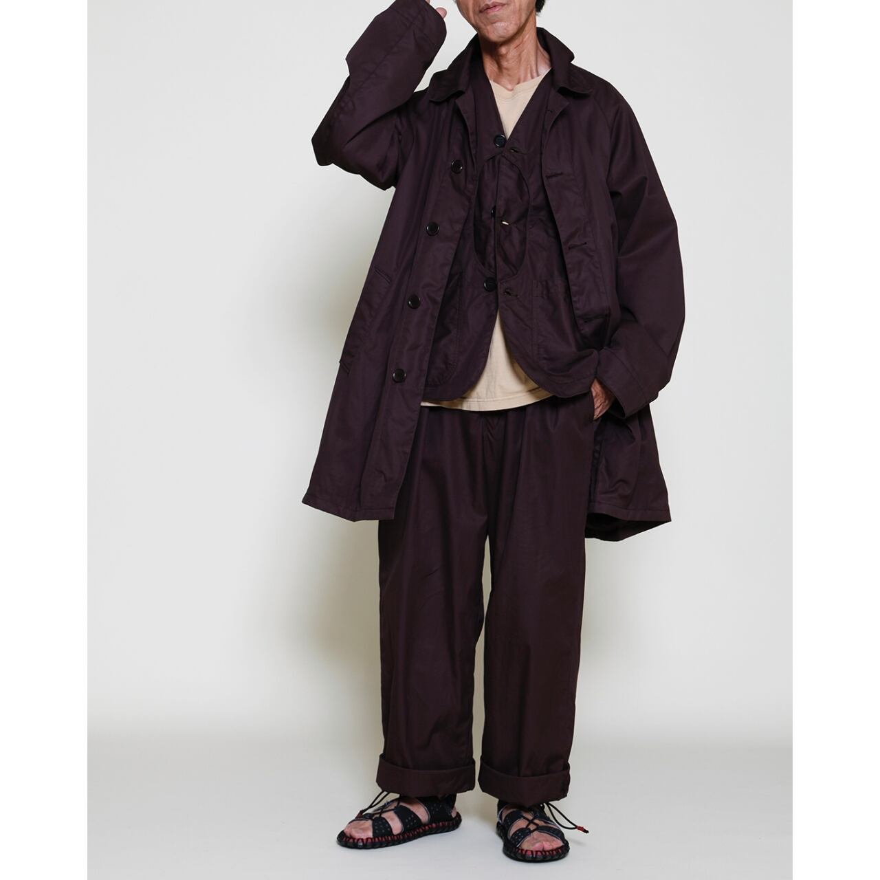 THE CORONA UTILITY / UP DUSTER COAT HIGH DENSITY CHAMBRAY