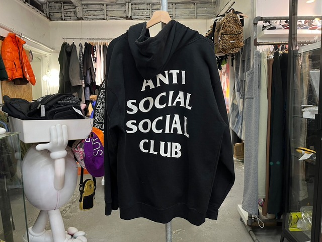 ANTI SOCIAL SOCIAL CLUB MIND GAMES SWEAT HOODIE BLACK LARGE 23862