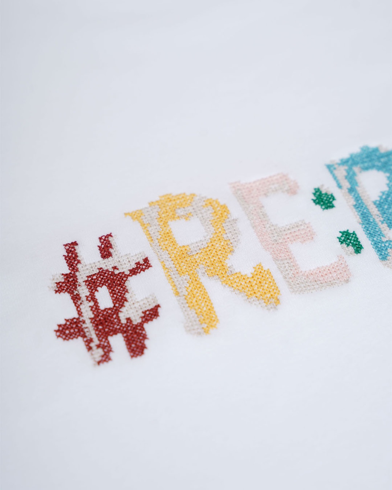 【#Re:room】MULTI COLOR LOGO EMBROIDERY T-SHIRTS［REC902］