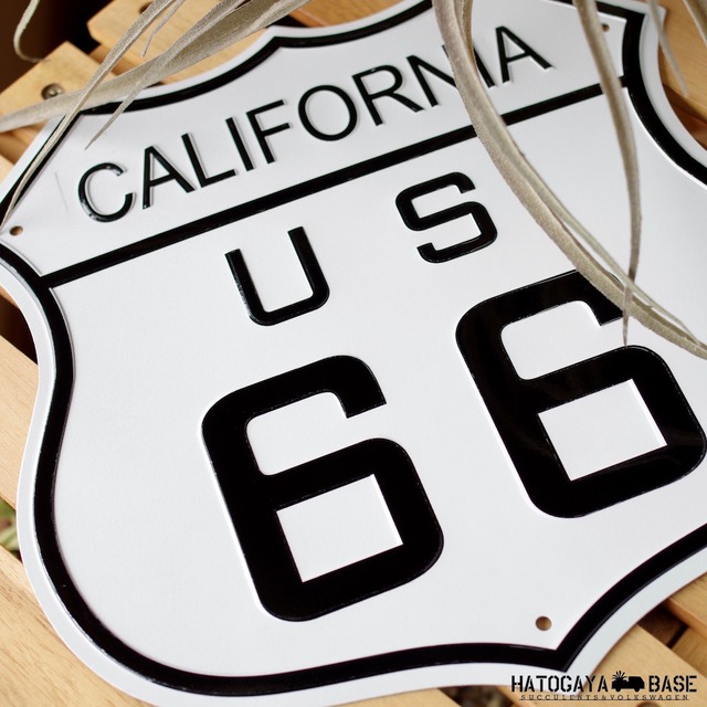 サインボード ROUTE66 CALIFORNIA WHITE [LPR60002]