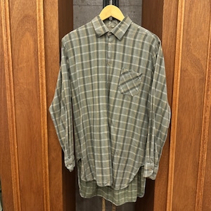 FRENCH VINTAGE PULLOVER CHECK SHIRT ⑧