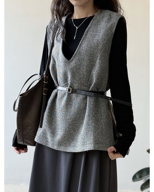 ベルトベストTシャツセット A0772