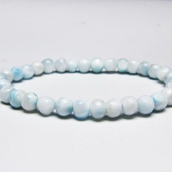 ラリマー ブレスレット 6mm 一点物 メール便可 [M便 1/10] 111-45393