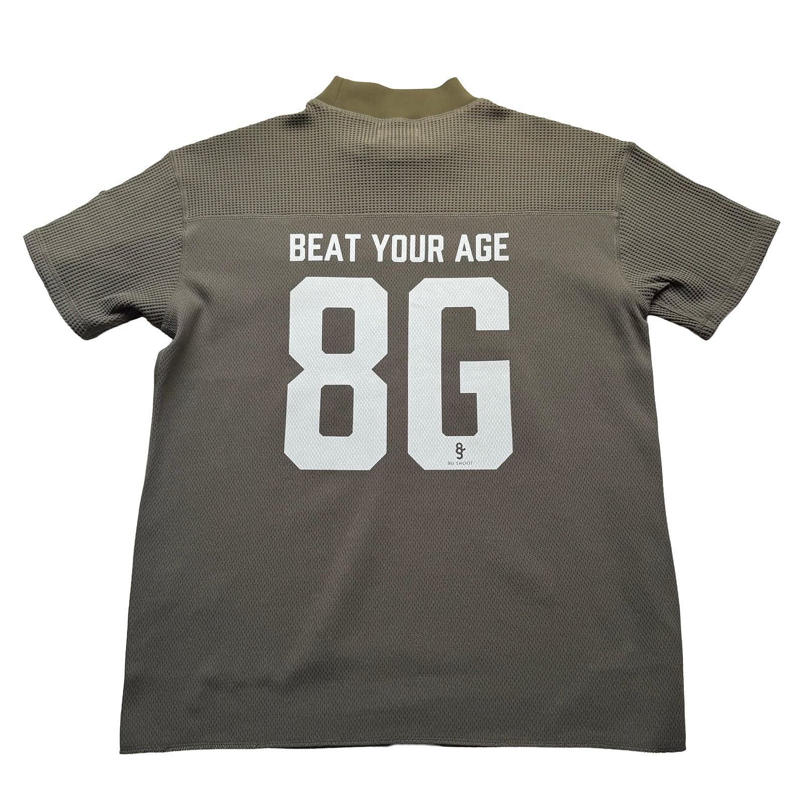 THERMAL FOOTBALL MOCK NECK SHIRTS -KHAKI-