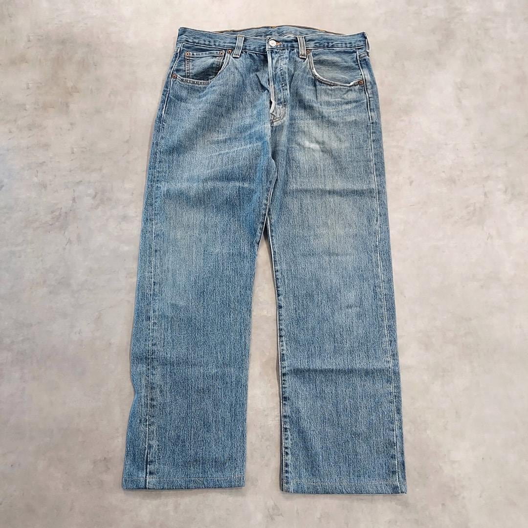リーバイス501 Levis W38 ブルーデニム 青 ヒゲ 古着 15771