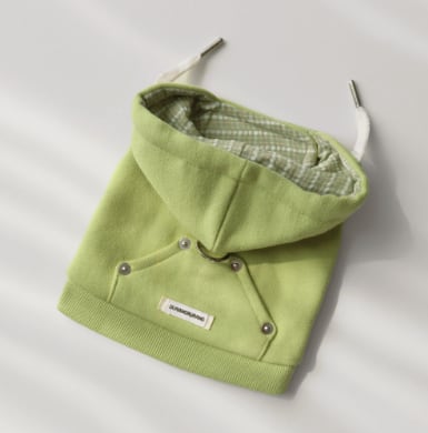 予約【DURANG RURANG】CROP HOODIE HARNESS (LightGreen)