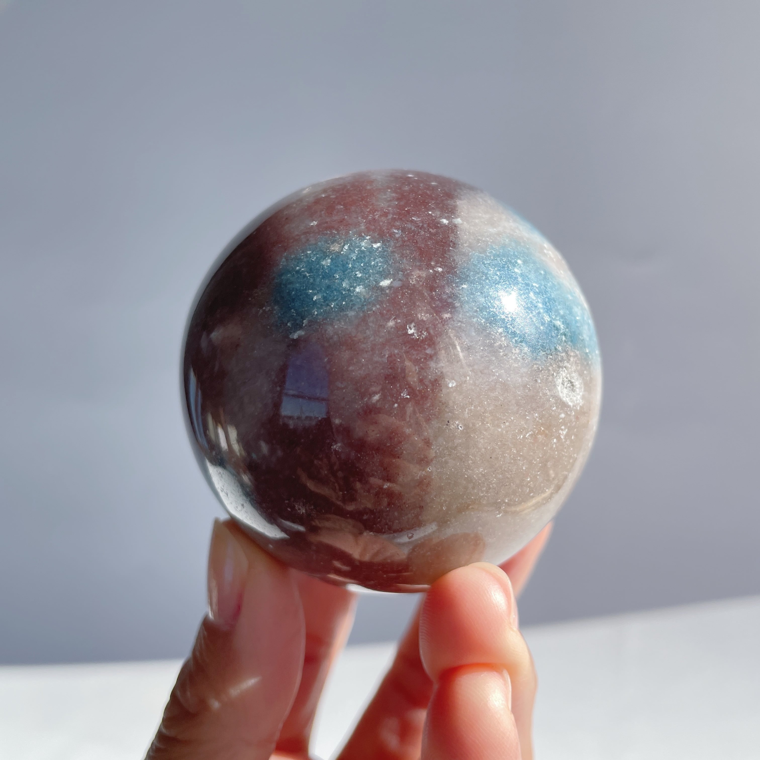 トロレアイトインクォーツ（トロール石）スフィア（丸玉）07