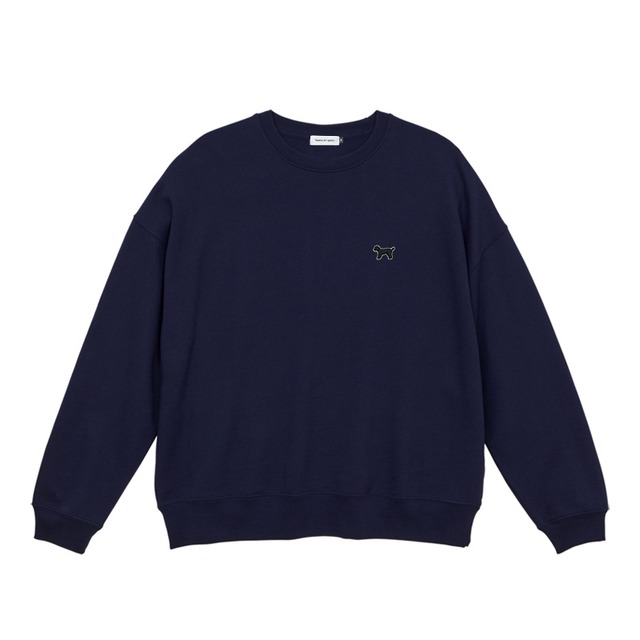 big silhouette sweat navy：sideways logo