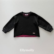 韓国子供服 / 26Autumn / ELLY MOLLY / ルフトツートンダインスウェットＴシャツ / 秋服 *5~15*