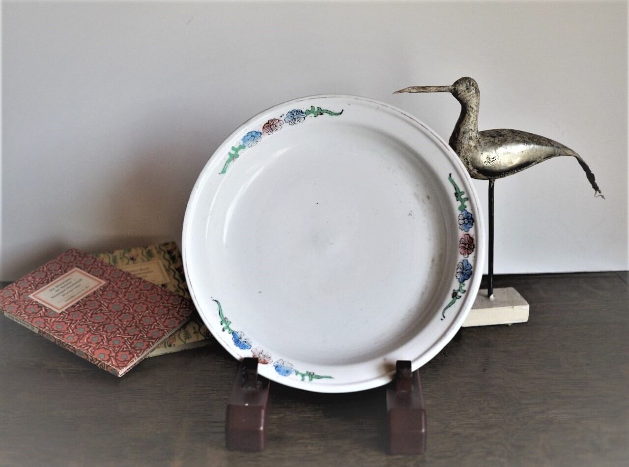 白いお皿 アイアンストーン 半磁器リム皿 白色硬質陶器