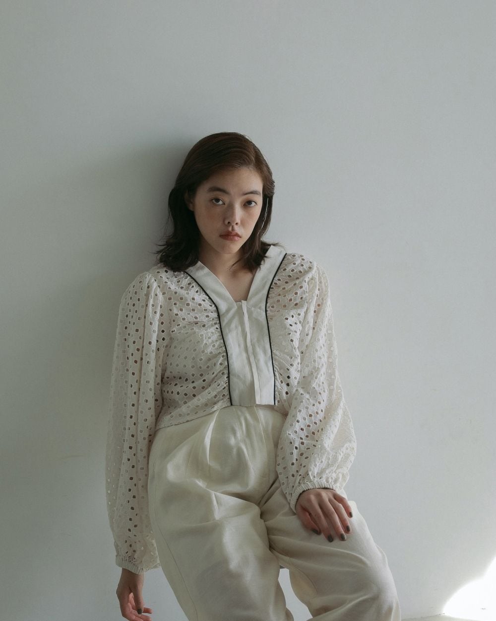 anuke 】Volume Cutwork Blouse | valance 福井｜レディース セレクト