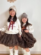 【取寄・送料無料】チュチュボリュームスカート チョコ 【海外輸入服 子供服 ガーリー 女の子】