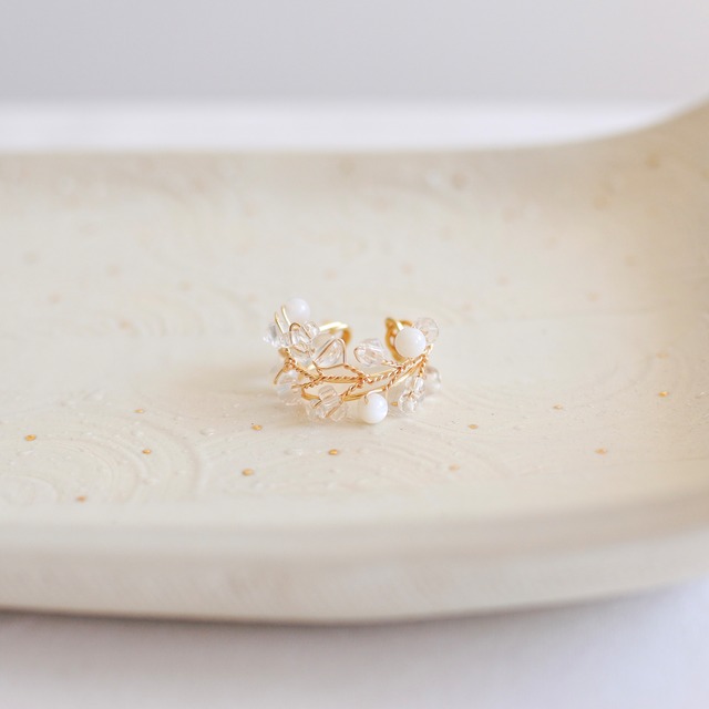 結わい(小)イヤカフ（ゴールド）