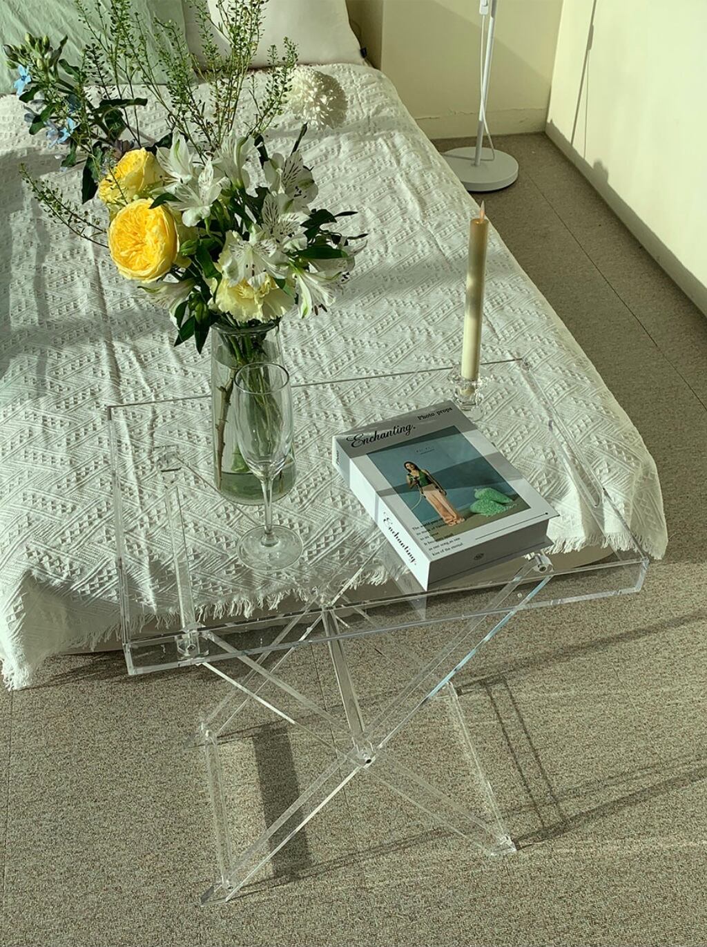 clear acryl tray table / クリア アクリル トレー テーブル