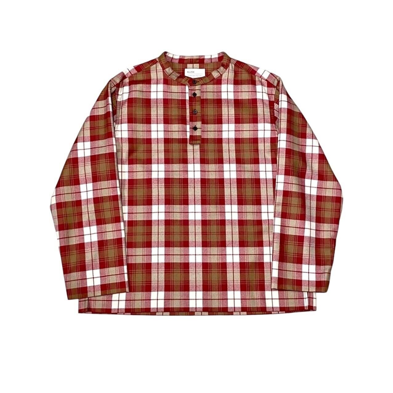 ALLEGE - Pullover Wool Check Shirt (size-3) ¥14000+tax