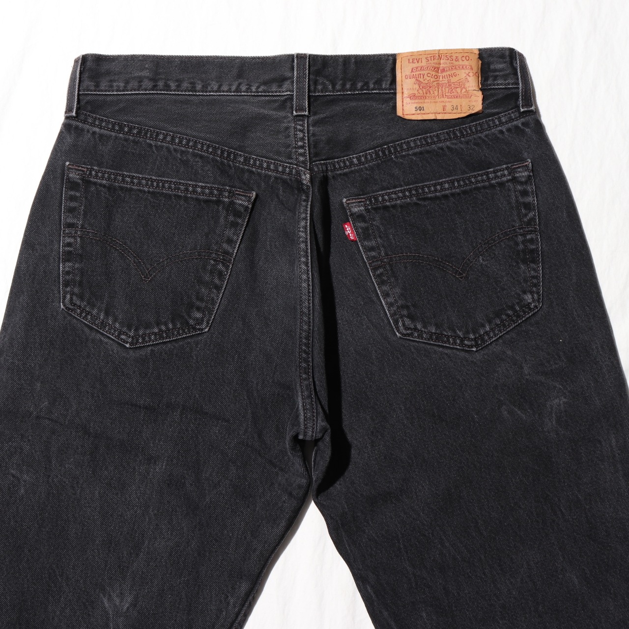 美品 34×32 Levi’s 501 メキシコ製 00年 サルファーブラック デニムパンツ リーバイス