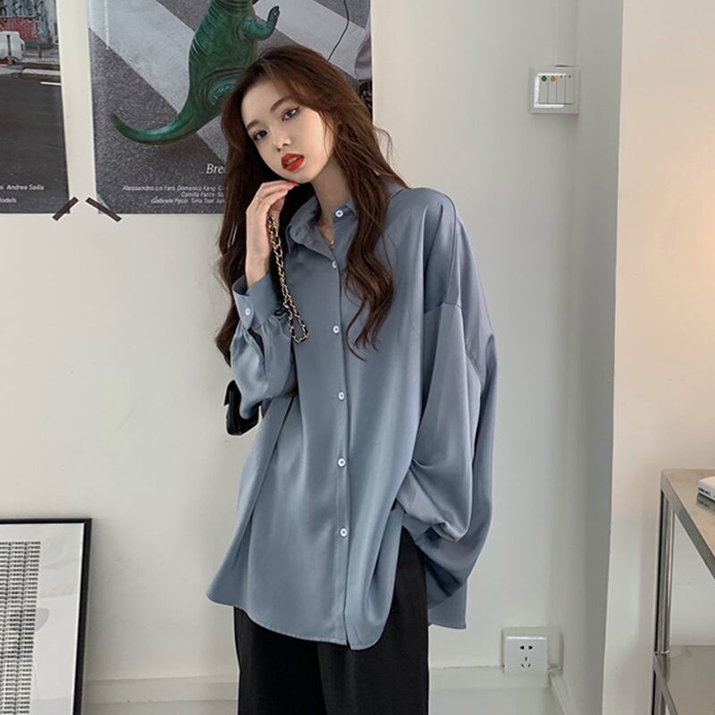 スタイルシャツ ジャケット ルーズスプリングオータム薄手レッドトップス ストリート 春物 秋物 試着室75292402281