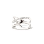 ダイヤモンド デザインリング pt950 / 0.200ct