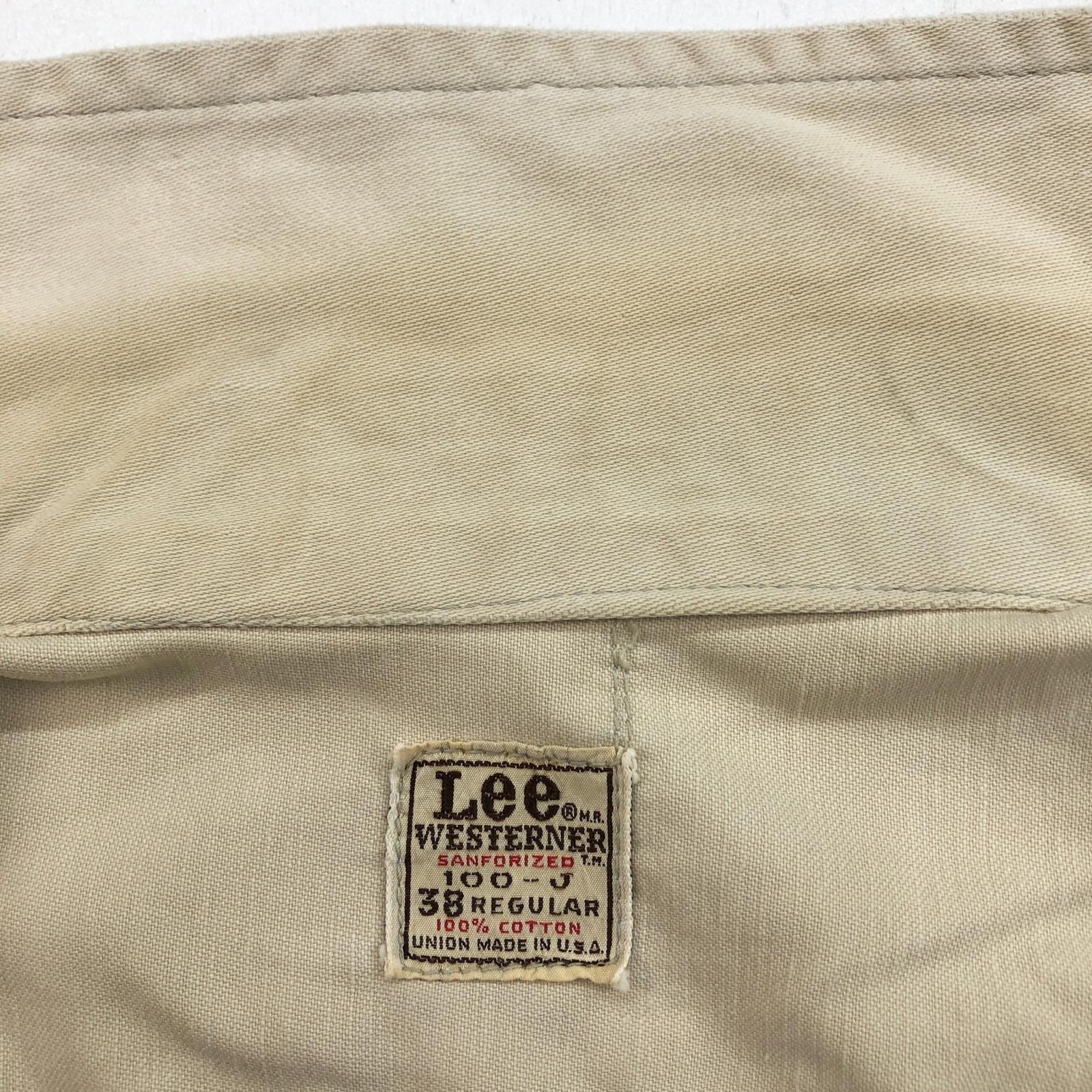 LEE リー 60-70年代 USA製 100-J WESTERNER ウエスターナー ユニオン