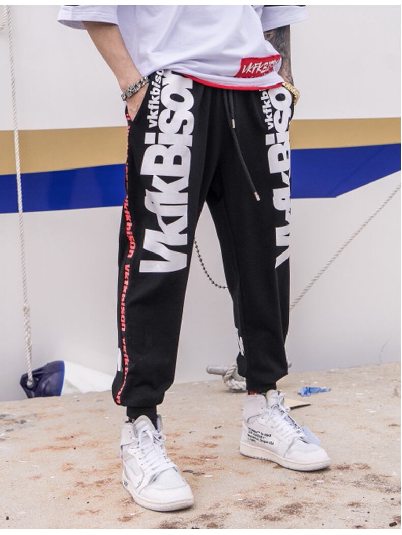 全1色 スウェットパンツ プリント カジュアル ストリート