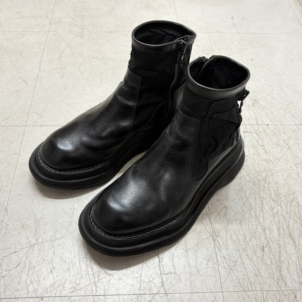 JULIUS ユリウス 20AW GORDINI Utility Pocket Boots サイドジップ