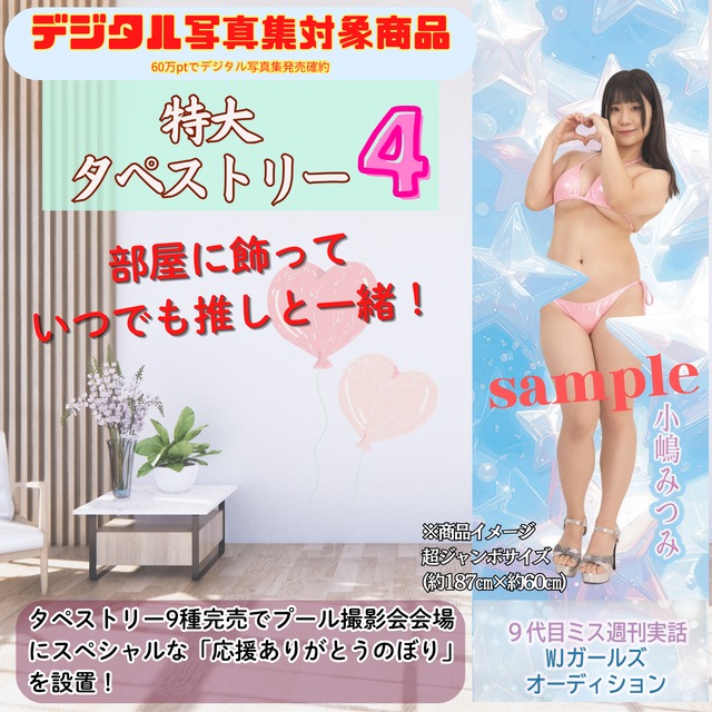 【小嶋みつみ】特大タペストリー4
