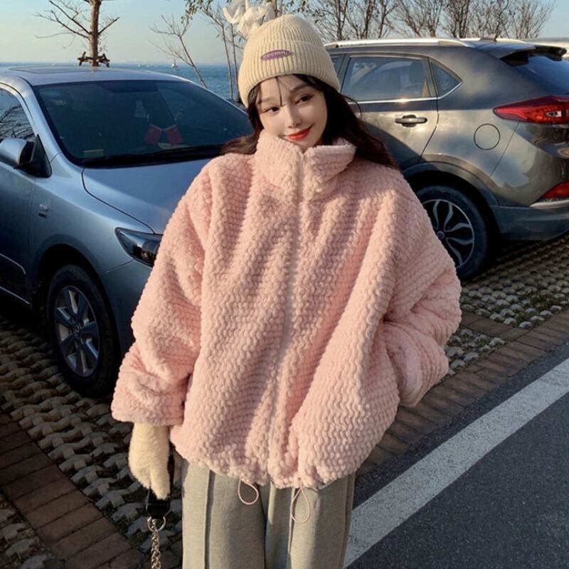 ジャケット オータムウィンタースタイルコート スタンドカラーカラー長袖スリーブルーズ ロング コットン 秋物 冬物 萌量不足77656838109