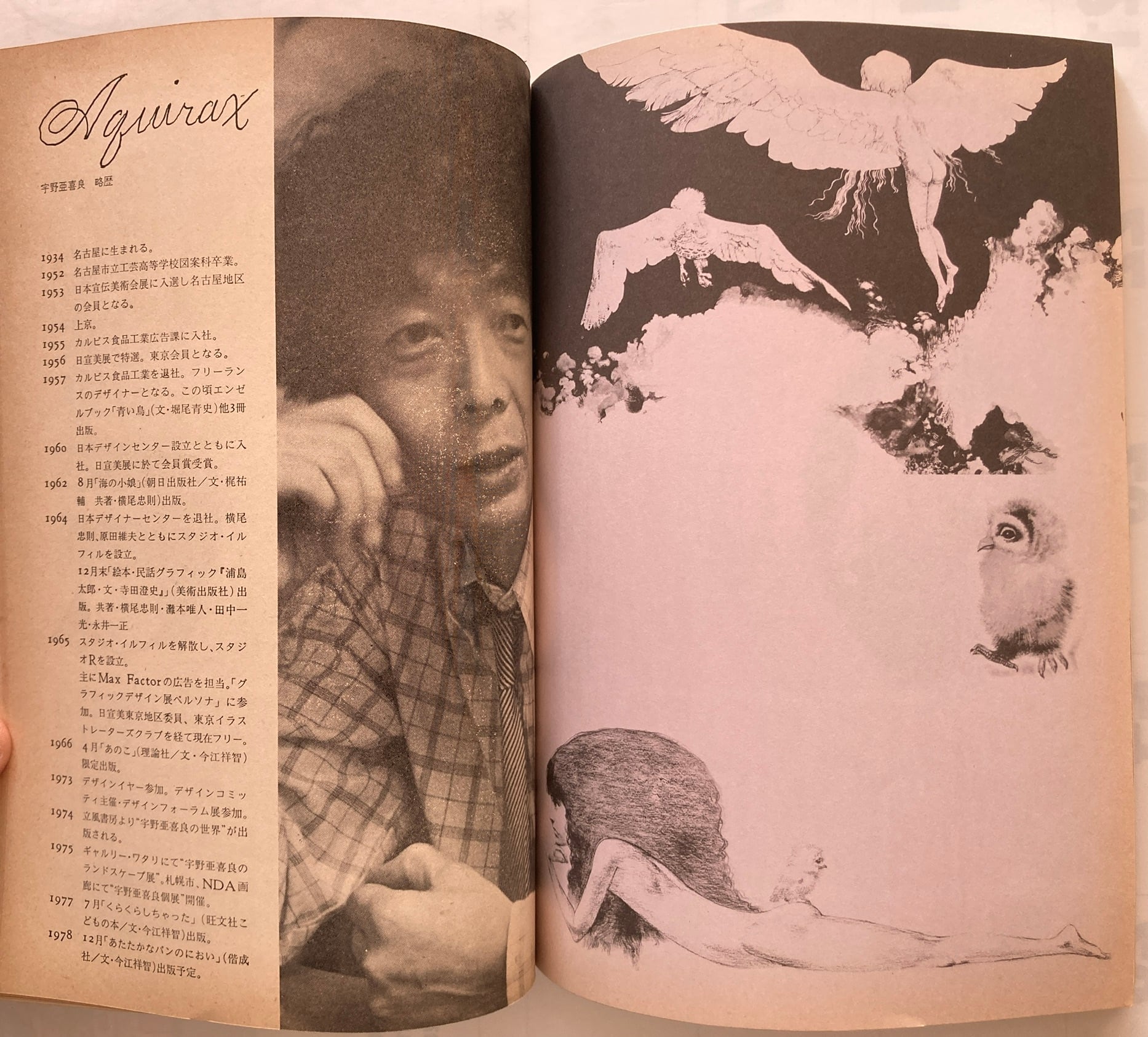 特集・宇野亜喜良 月刊絵本12月号通巻78号 責任編集 今江祥智 1978年 