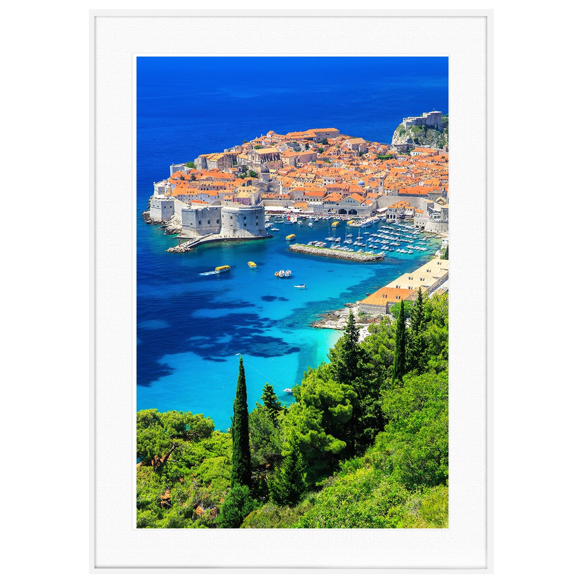 クロアチア写真 ドゥブロブニク インテリアアートポスター額装 AS4709
