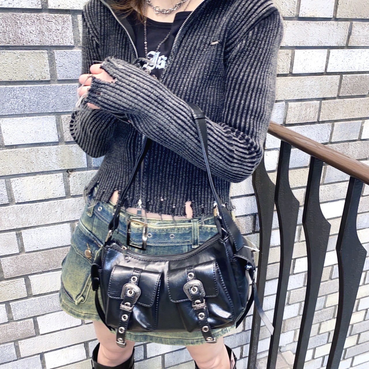 2ベルトハトメショルダーバッグ | VOLCAN&APHRODITE