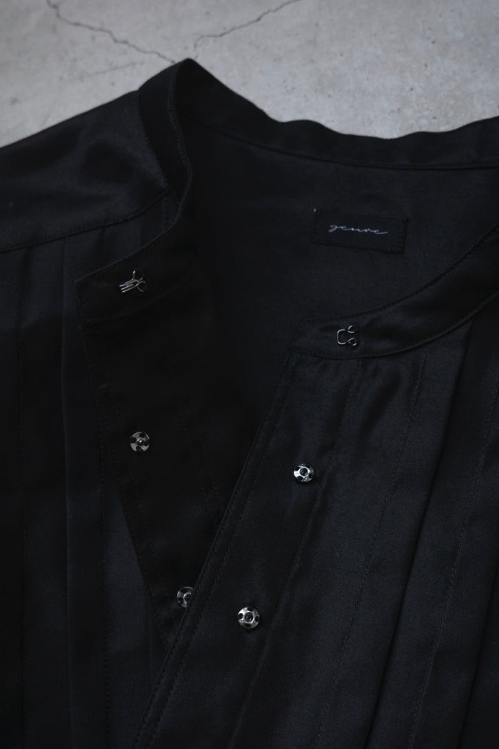genre ジャンル / TUCK BLOUSE (BLACK ) | genre genre ジャンル / TUCK BLOUSE (BLACK ) | genre