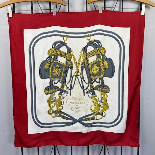 ◎.HERMES CARRE90 SILK SCARF BRIDES de GALA par MADE IN FRANCE/エルメスカレ90シルク100%スカーフ(式典用馬勒) 2000000065120