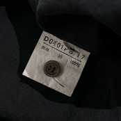 シルク100% Papas パパス 長袖 オープンカラー シャツ M/ブラック系 メンズ