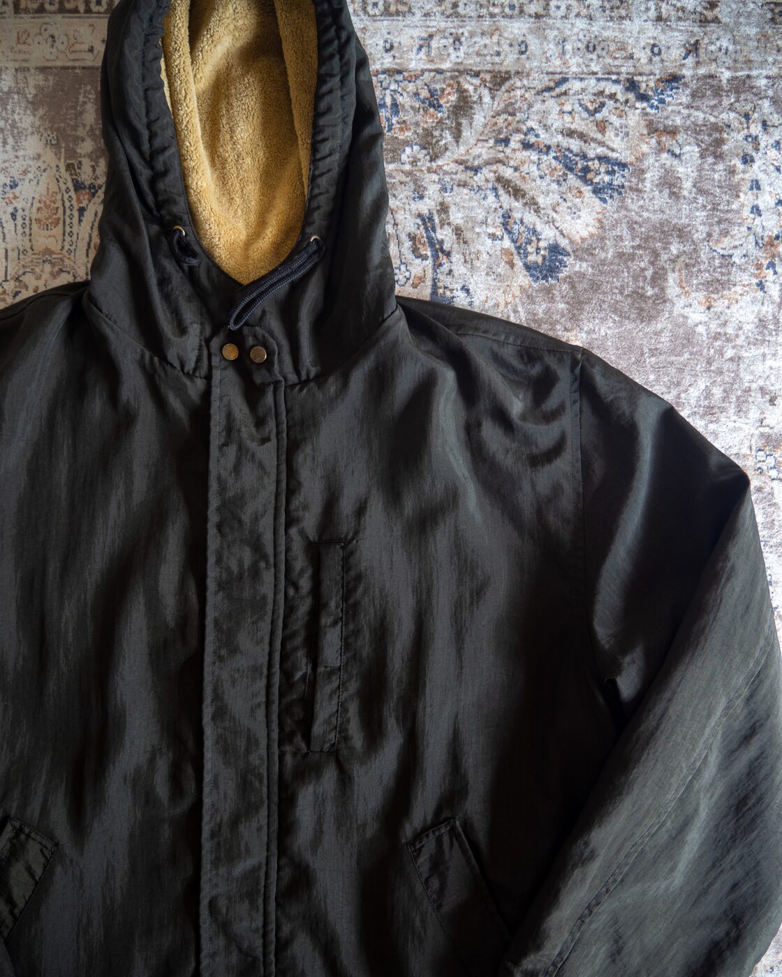 95AW C.P. Company Terry Cloth-Lined Hooded Jacket Made in Italy 