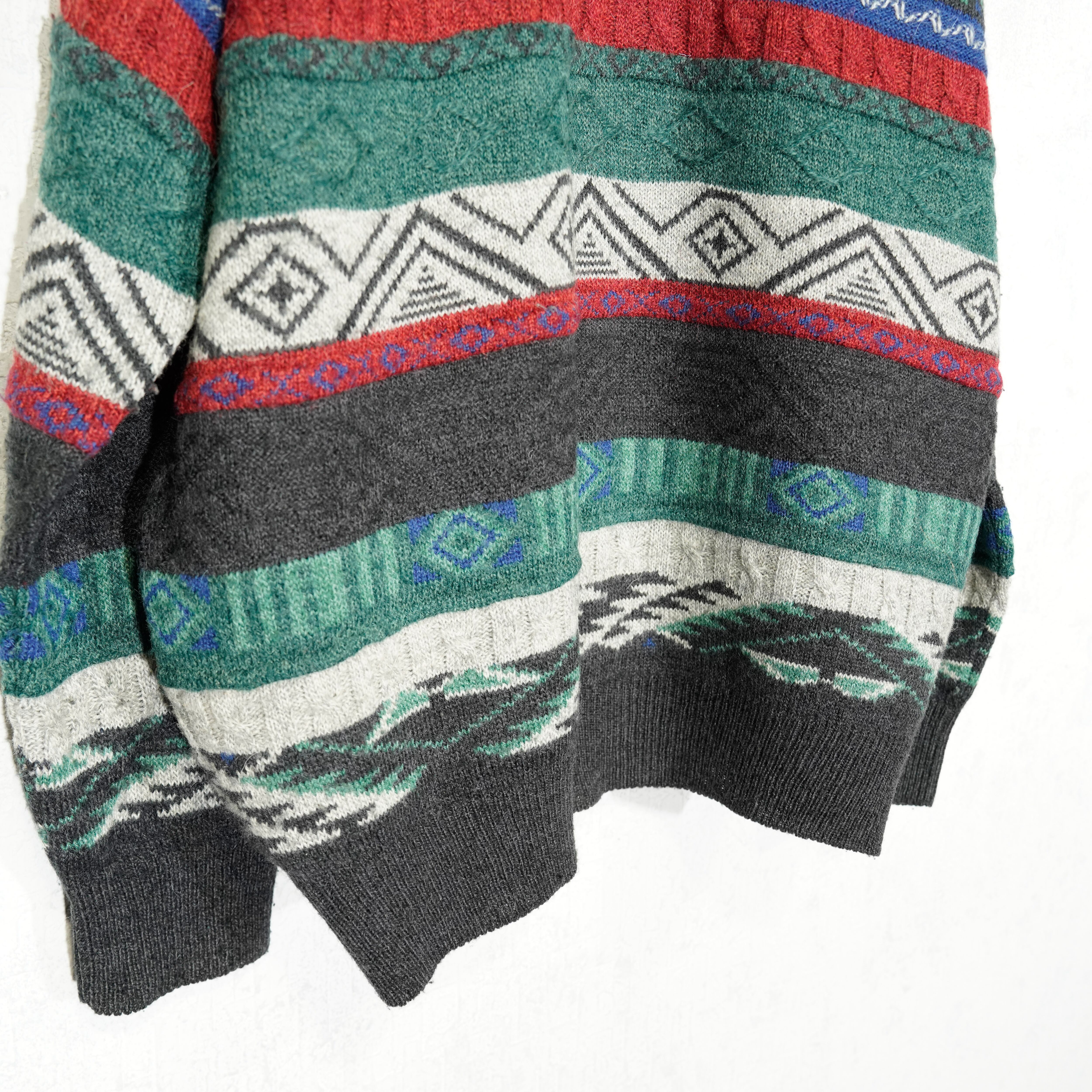 EU VINTAGE HANS LETTMANN PATTERNED DESIGN ALPACA BREND WOOL EU VINTAGE HANS LETTMANN PATTERNED DESIGN ALPACA BREND WOOL