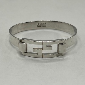 グッチ GUCCI Gロゴ プレート バングル SV925 メキシコ製 希少
