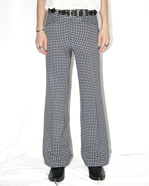 1970's vintage "DAY'S" Houndstooth pattern flare slacks