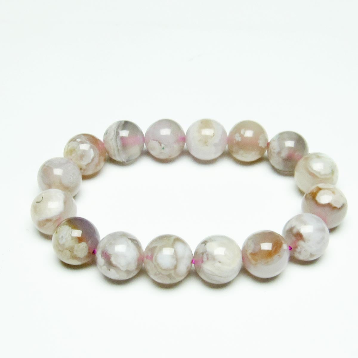 チェリーブロッサムアゲート ブレスレット 桜瑪瑙 13mm [M便 1/10] 111-26409