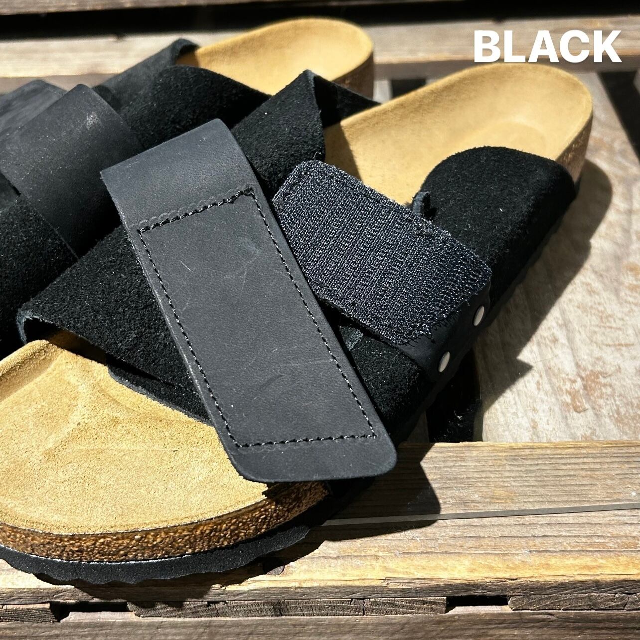 取寄) ビルケンシュトック キョウト Birkenstock Kyoto Black Suede 1  
