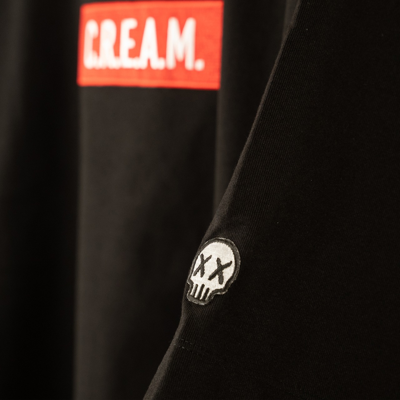 Box logo Premium T shirts -Black Body- RED - C.R.E.A.M.