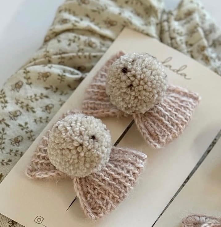 【dada.】pompom ribbon tiny Dots(1ea)