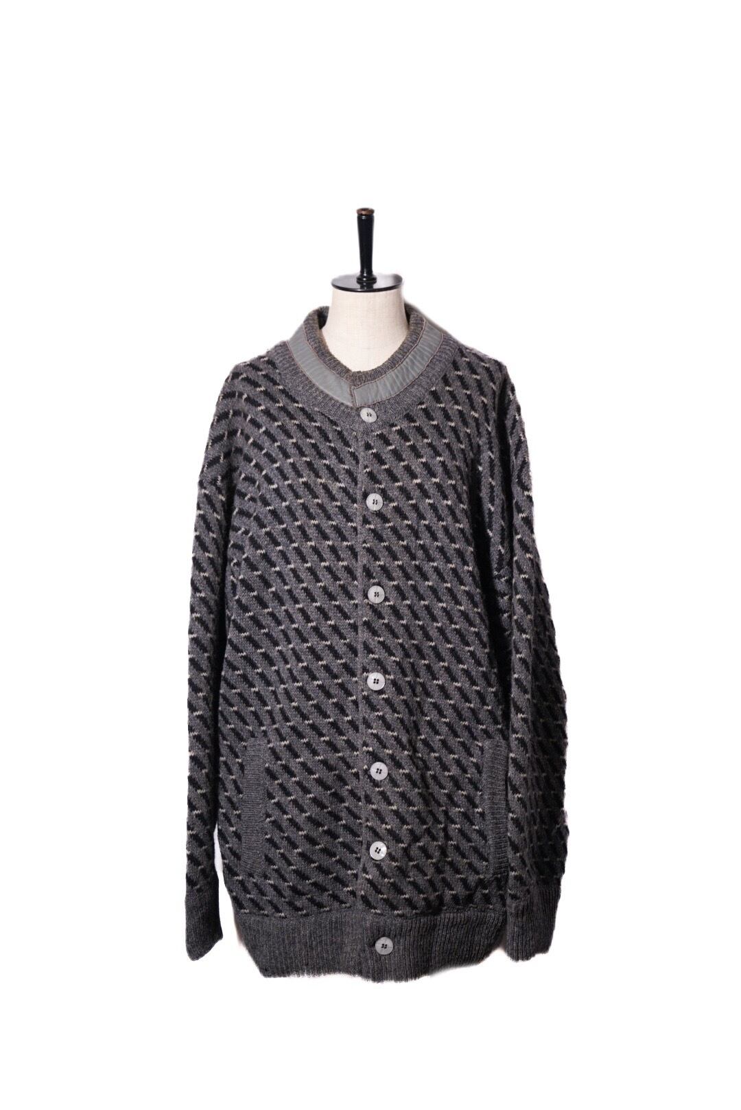 1980's leather patch wool knit pullover | WORN