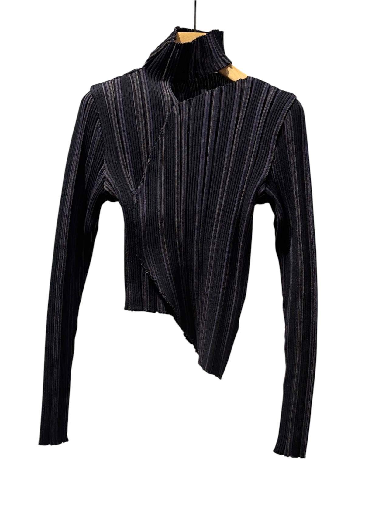 【25SS】PHOTOCOPIEU フォトコピュー / SOLANA / ASYMMETRIC OVAL JUMPER / リブニットトップス - 4