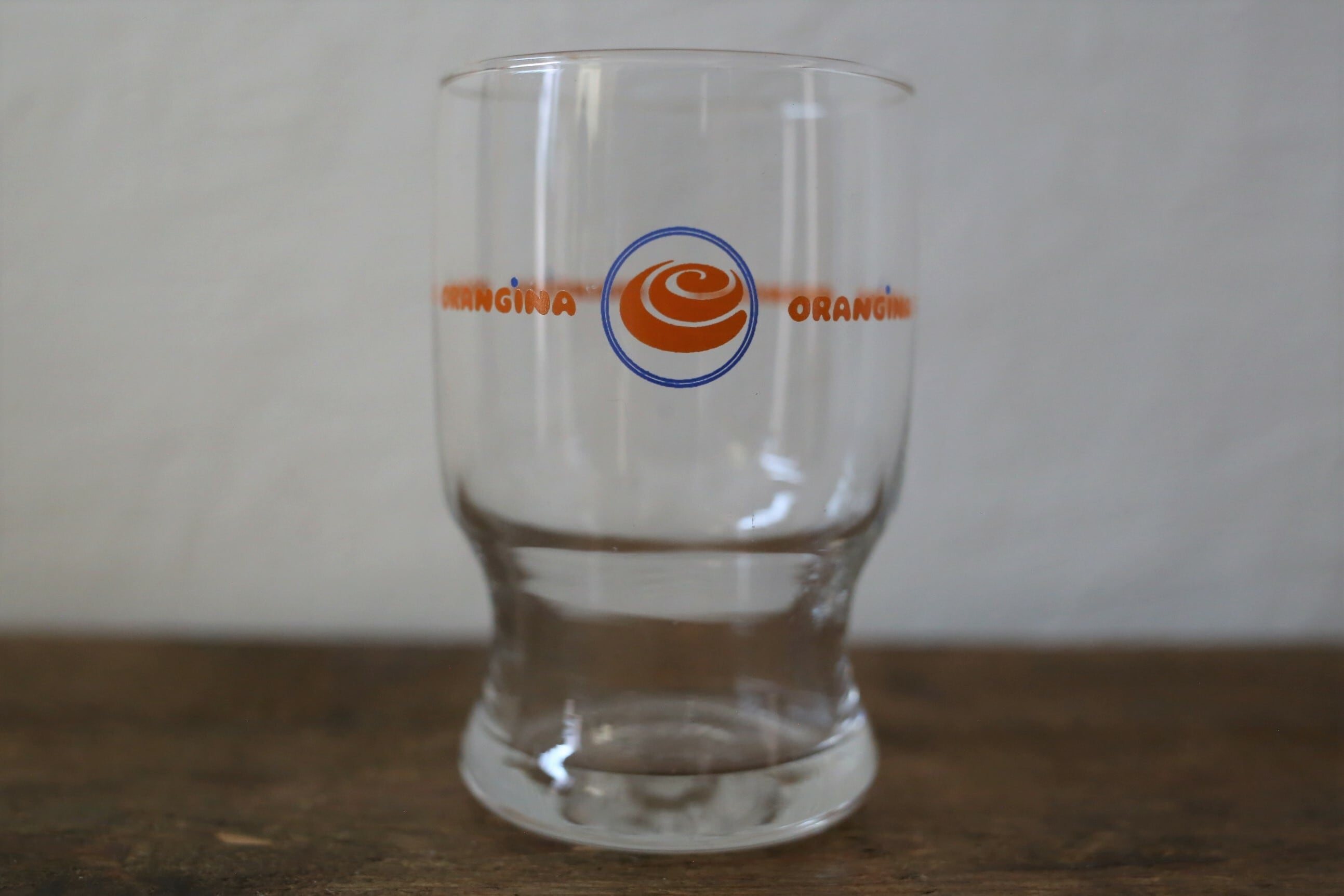 フランス アンティーク ヴィンテージ オランジーナ Orangina グラス