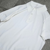 white knit polo