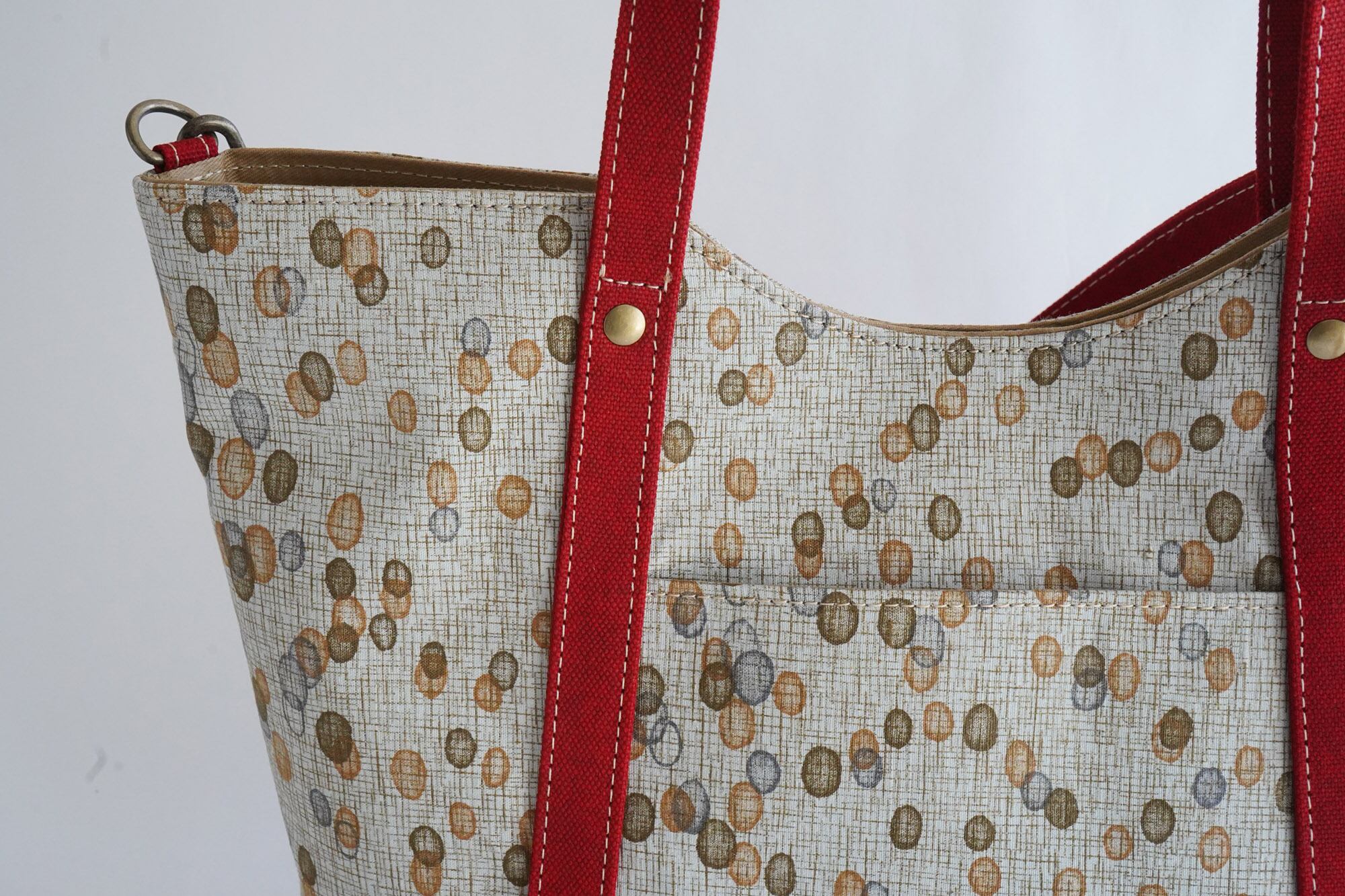 トートバッグ【ループ】NO.227-w | ZIZZ：着物と革でつくるバッグのお店