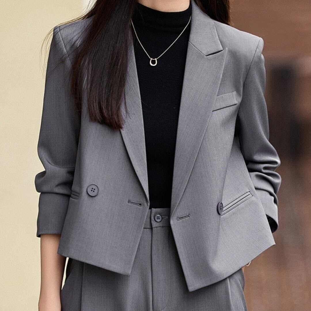 クロップド丈 テーラードジャケット JC0126