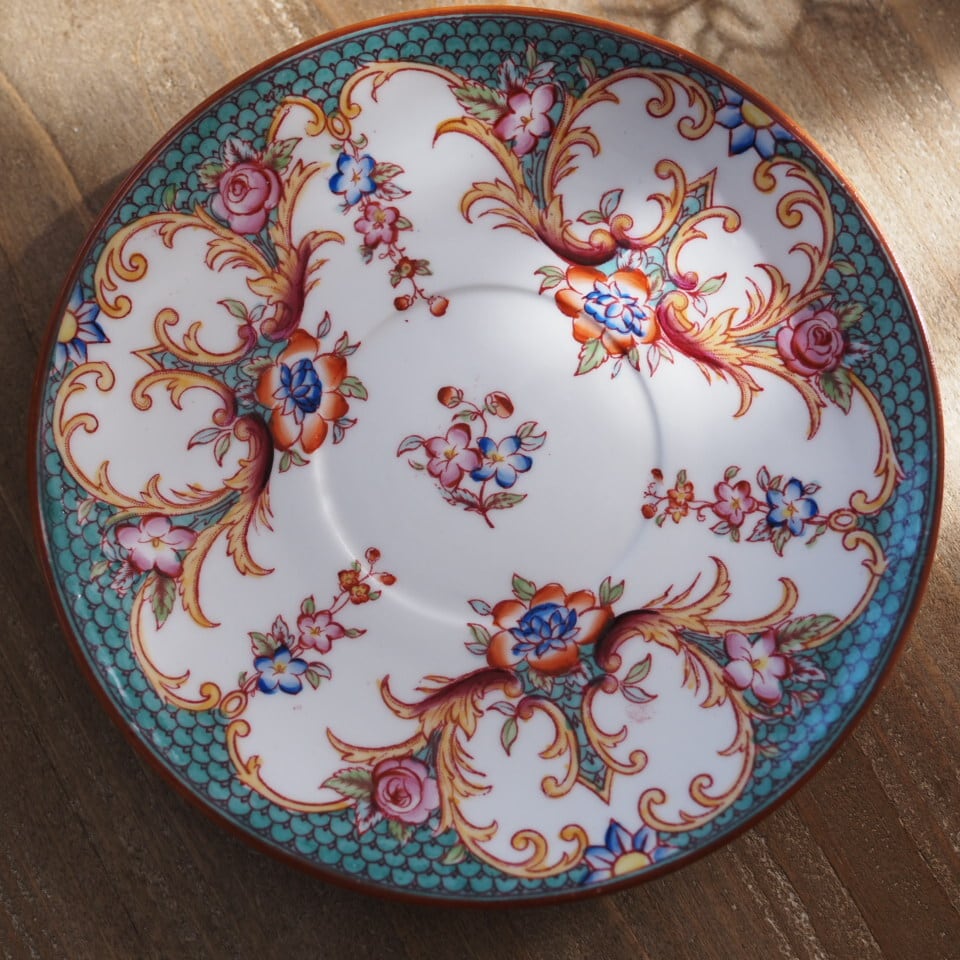 希少フランスアンティーク サルグミンヌ ミントン147 カップ＆ソーサー