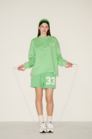 [The Sweat.] 33 WORKOUT Sweatshirt (GREEN) 正規品 韓国ブランド 韓国通販 韓国代行 韓国ファッション  日本 店舗