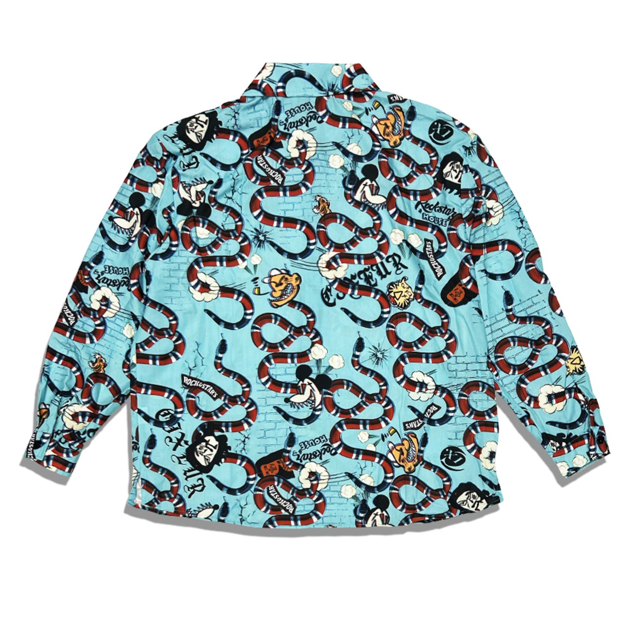 CIXEUR x ROCK STAR HOUSE All-over print shirts